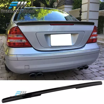 Fits 01-07 Benz W203 C-Class AMG Style Painted #197 Black Rear Trunk Spoiler ABS • $106.77