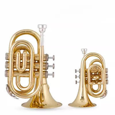 Bach Pocket Trumpet B-flat Trumpet Professional Performance By Beginner Band • $401