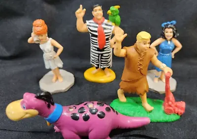 Vintage 1992 Flintstones Movie Figures Lot 5 Hanna Barbera Gently Used Rare • $15.99