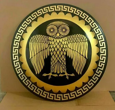 Viking Medieval 30'' Shield Athenian Owl Authentic Greek UDI03 • $424.15