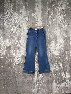 J. Crew Women’s Jeans Blue High Rise Bootcut Wide Mini Flare Size 28 • $14.99