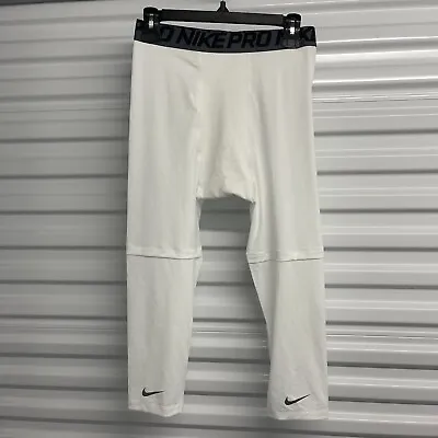 Nike Pro Dri-Fit 3/4 Compression Tights ALL SIZES 614890-100 • $34.99