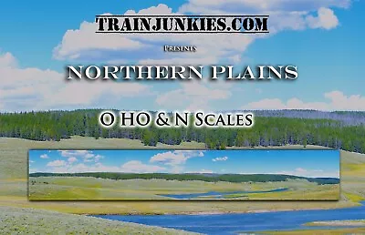 TrainJunkies Northern Plains Model Railroad Backdrop • $84.95