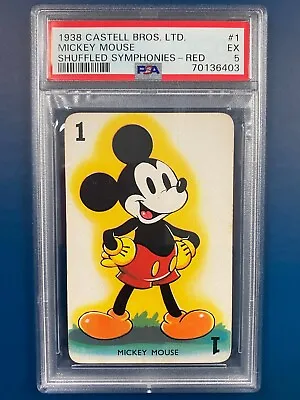 PSA 5 Mickey Mouse Disney 1938 Castell Shuffled Symphonies Lorcana RED BACK • $99.95