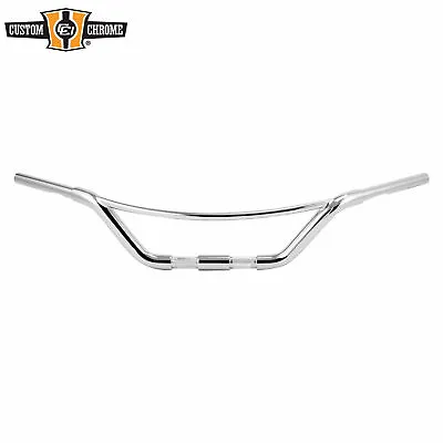 Chrome 1-1/4  Fat Low Hollywood Handlebar Fit For Harley Springer 1  Clamp • $116.99