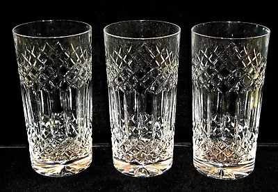 Vintage GALWAY CRYSTAL  Castlerosse  Straight Sided Highball Glasses. • $19.95