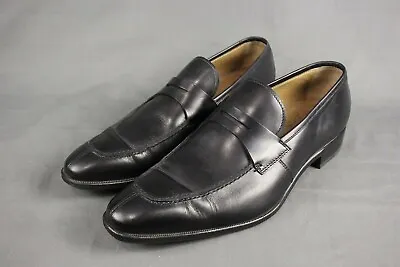 ROMANO MARTEGANI Black Penny Loafers 9.5A -US • $81.99