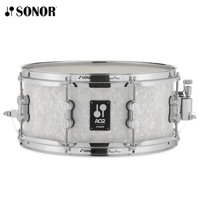Sonor AQ2 Series 13  X 6  Chrome Plated White Pearl Snare Drum AQ2-1306-SDWCWHP • $219