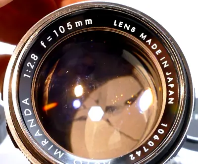 Miranda Auto 105mm F2.8 Miranda Bayonet Mount Lens - Very Good Condition • $107.96