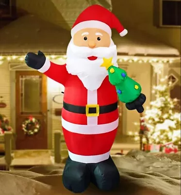 $37.97 • Buy 8FT Inflatable Christmas Santa Claus Giant Yard Decor Xmas Blow Up W/LED Lights