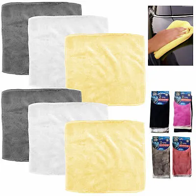 6 Microfiber Cleaning Towel Cloth Lint Streak Free Wash Drying Absorbent 11.8  • $7.39
