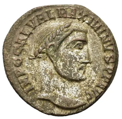 AA: Silvered! Maximinus II (305-310). BI Nummus (207mm 4.7g). Alexandria A1245 • $18