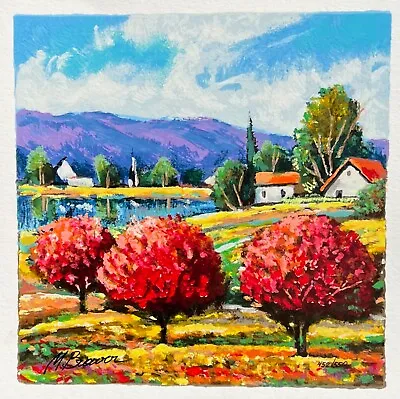 Mark Braver COUNTRY HOUSES Hand Signed Limited Edition Serigraph Art • $49.99