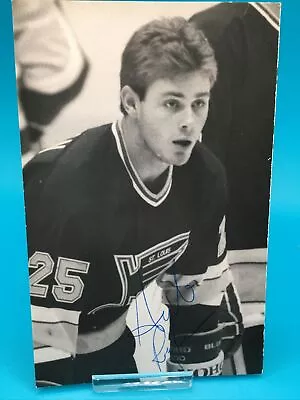 Vintage St. Louis Blues Herb Raglan Autograph Postcard • $8.50