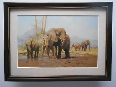 David Shepherd Print 'Elephants Playtime'  FRAMED • £23