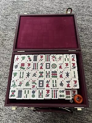 Mahjong Set Vintage 145 Tiles Plus Dye • £30