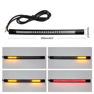4X Led Strobe Strip Red+ Amber Motorcycle Stop Light Turn Signals Auto Signals • $13.98