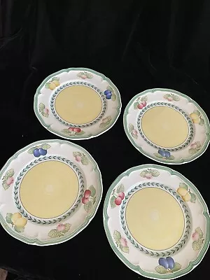 VILLEROY & BOCH French Garden Fleurence Set Of 4 Salad Plates 8' Diameter  • $44.99