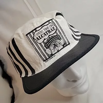 Vintage 1970s Alcatraz Souvenir Novelty Hat Animated Cartoon Prisoners Cap Rare • $39.93