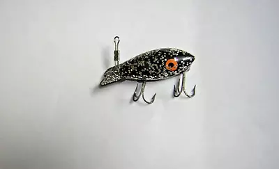 Vintage Bomber Mud Bug Crankbait Black Sparkle Color Pattern • $9.99