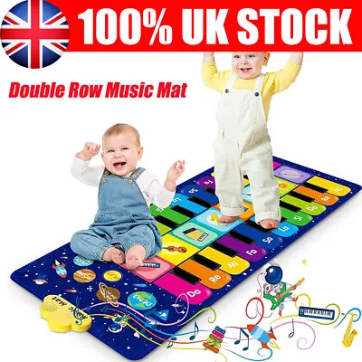 Kids Piano Mat Music Floor Dance Mat Musical Keyboard Toys Early Learning Toys • £13.79