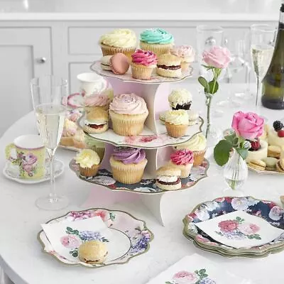 3 Tier Cake Stand | Afternoon Tea Party Centrepiece Display Tableware Wedding • £10.11