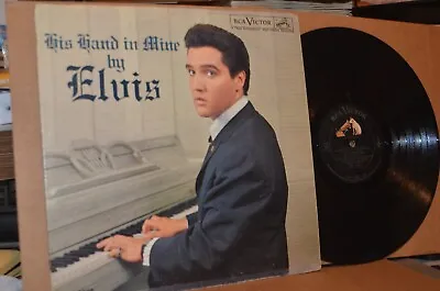 Elvis Presley: His Hand In Mine; 1960 Rca 2328 Original Pressing Gospel Lp • $25