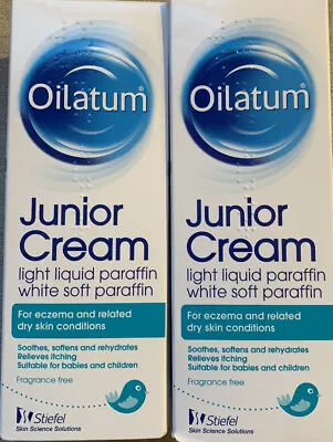 2 X Oilatum Junior Cream Eczema And Dry Skin Emollient 150 Gr Each. • £9.99