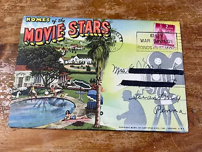 Vintage-postcard Folder-homes Of The Movie Stars-california • $4.98