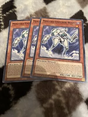 3x Meklord Emperor Wisel 1st Edition Common LED7-EN023 Yu-Gi-Oh! • $1.40