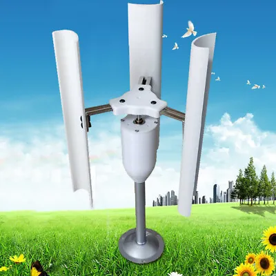 $54 • Buy Vertical Wind Turbine Generator 3 Blades Charger Windmill Power Teach Mode 12V