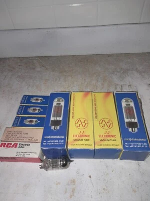 $39.99 • Buy JJ Electronic RCA Sylvania Vacuum Tubes Lot Power Amp Parts NOS New (10 Pcs)