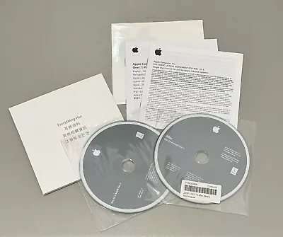 Apple Mac OS X 10.4.7 Install Disc 1 & 2 Box / Pre-owned / New Condition • $35.32