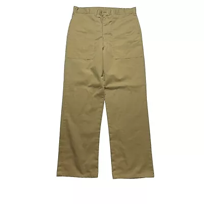 Vintage Military Pants Mens 34 X 31 Khaki Tan Cotton Trousers OG-107 • $55