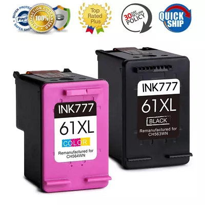 2X Ink Cartridges For HP 61 61XL Deskjet 2510 3050 3510 ENVY 5530 Officejet 4630 • $49.98