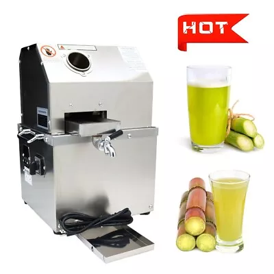 110V Electric Sugarcane Juicer Sugar Cane Grind Press Machine Desktop Extractor • $480.60