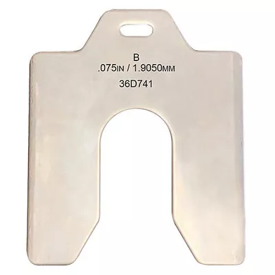 Zoro Select 36D741 Slotted Shim 3 X 3  X 0.075  Pk10 • $25.15