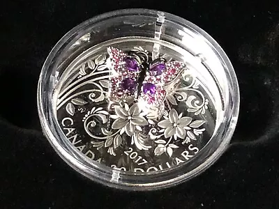 2017 Canada RCM $20  Bejeweled Bugs Butterfly Coin • $278.01