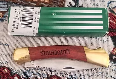 Steamboating SteamboatiN Pocket Knife Barlow ValueLine Stainless Wood Handle NIB • $12.99