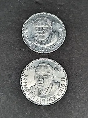 (2) Vintage Dr. Martin Luther King Jr. 1929-1968 Commemorative Token • $9.99