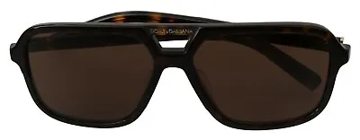 $243.87 • Buy DOLCE & GABBANA Sunglasses Brown Leopard Pattern Aviator Pilot Mens