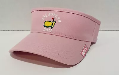 2021 MASTERS PINK VISOR HAT AUGUSTA NATIONAL GOLF ADJUSTABLE NEW Ladies Fit • $46.16