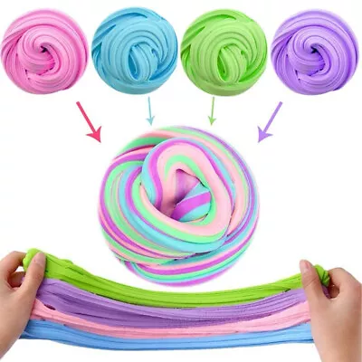 4pcs Fluffy Slime Kit Soft Butter Non Stick Stretchy Educational Putty For Kids • $11.48
