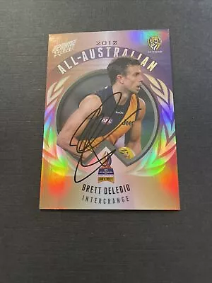 $8 • Buy 2013 Select Richmond Brett Deledio Personally Signed All Australian Card Mint