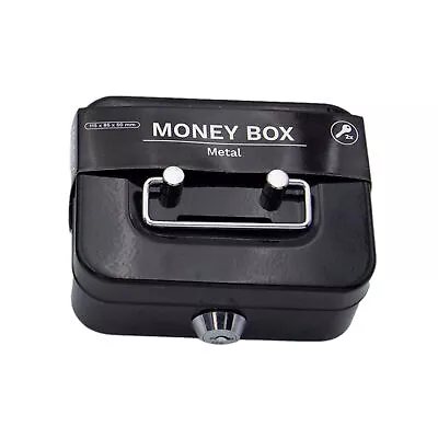 Small Lock Box Metal Cash Box Mini Safe Lock Box Money Bank Metal Coin Bank • $15.89