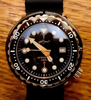 Heimdallr Shark Master PVD Japan NH35A Diver 300M Automatic Watch Tuna 47mm 316L • $150