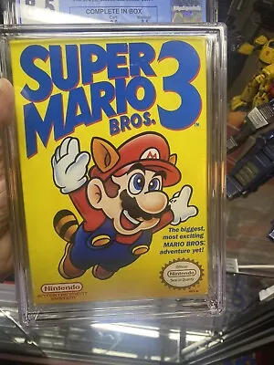 Super Mario Bros. 3 • Nintendo NES • 1990 • CGC Graded 8.5 CIB 💎💎🔥🔥 • $157.50