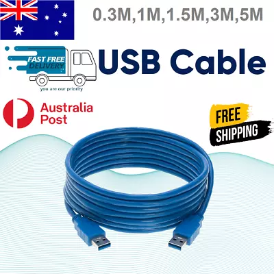 USB 3.0 Extender Extension Cable Cord Type A Male To A Male HIGH SPEED 1-5METER • $12.99