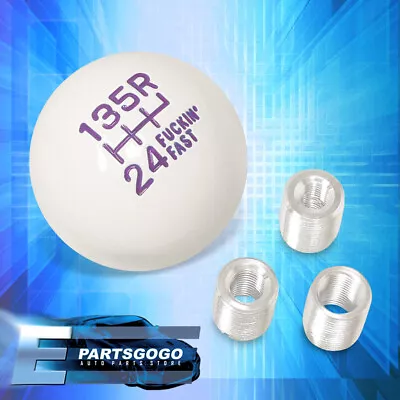 For Benz Shift Knob F'Ing Fast Weighted 4OZ Round Ball Type Adapter Kit Purple • $11.99
