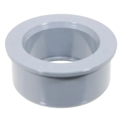 40mm Boss Adaptor Solvent Soil Stack Waste Pipe Reducer Push Fit Seal Ring Grey • £7.69
